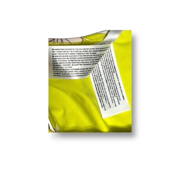 Seafolly US 6 Summer of Love High Cut Bikini Bottom Yellow Floral NWT Swim Pant - Picture 11 of 11